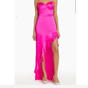 amanda uprichard amalia silk maxi gown